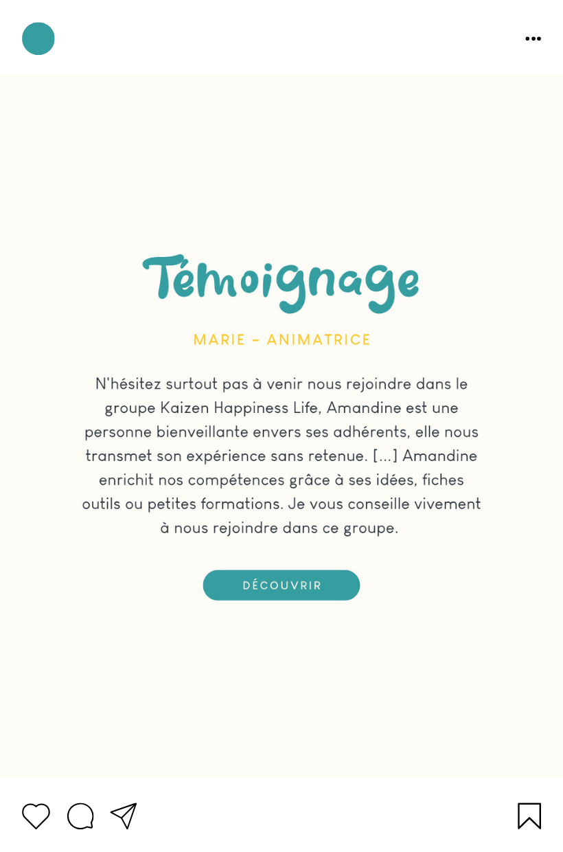 Exemple d'un post Instagram créé par l'Agence Innova