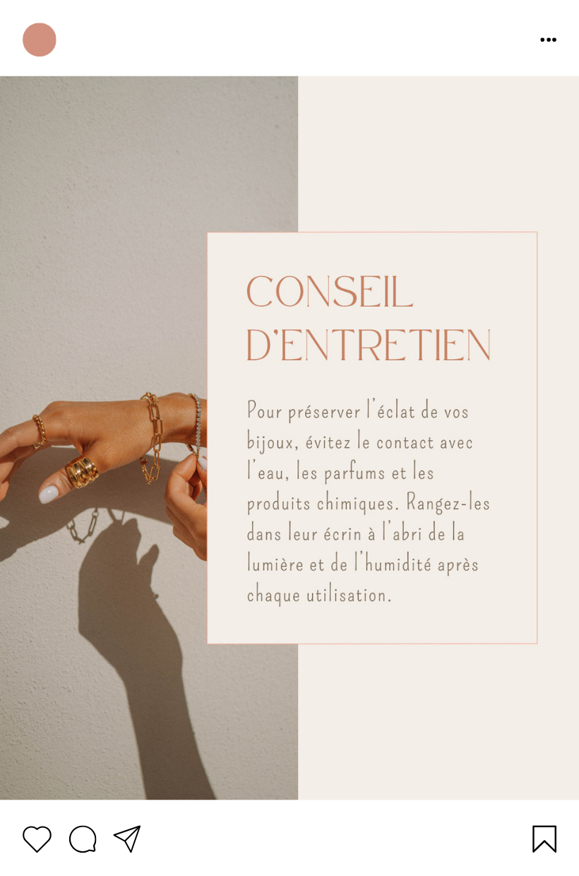 Exemple d'un post Instagram créé par l'Agence Innova
