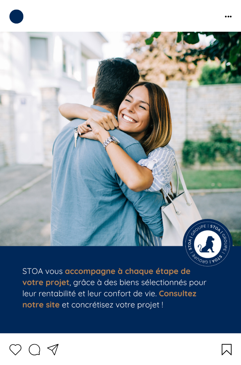 Exemple d'un post Instagram créé par l'Agence Innova