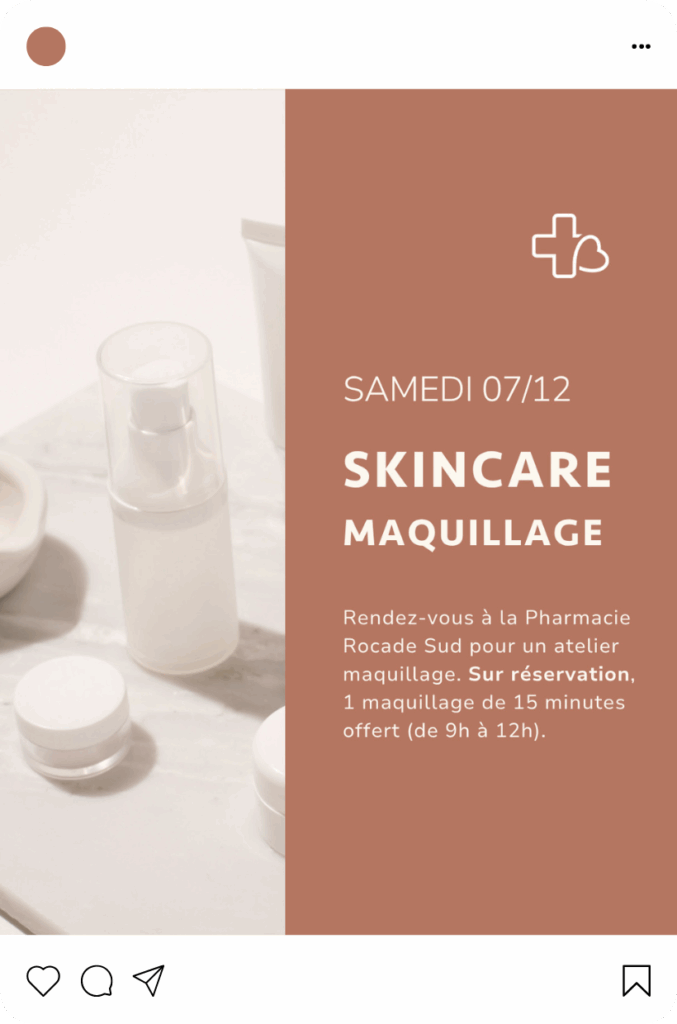Exemple d'un post Instagram créé par l'Agence Innova