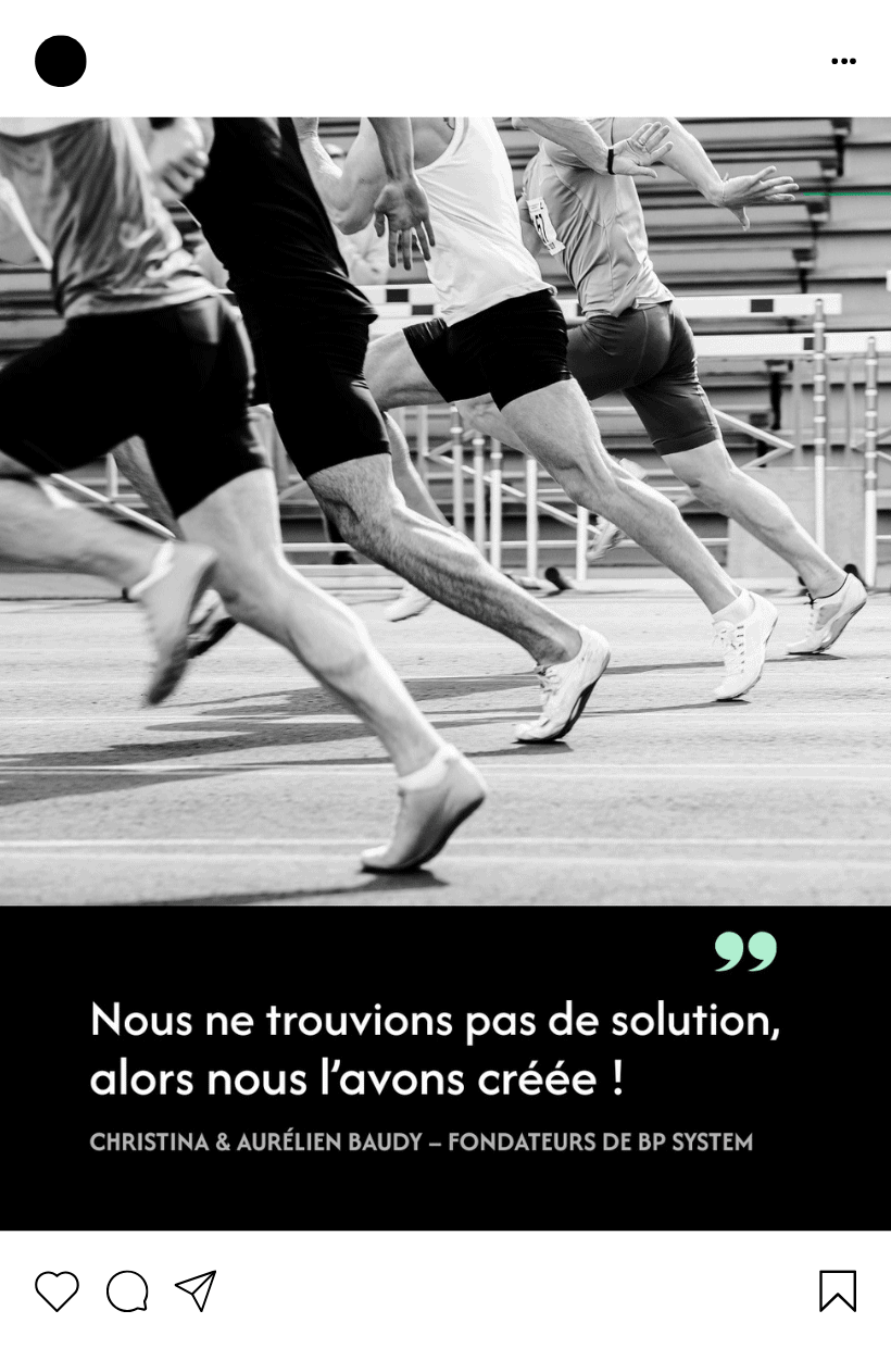 Exemple d'un post Instagram créé par l'Agence Innova