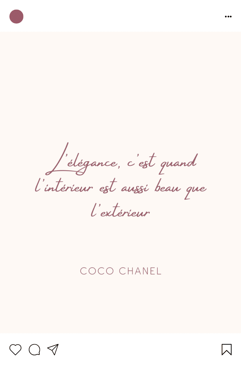 Exemple d'un post Instagram créé par l'Agence Innova
