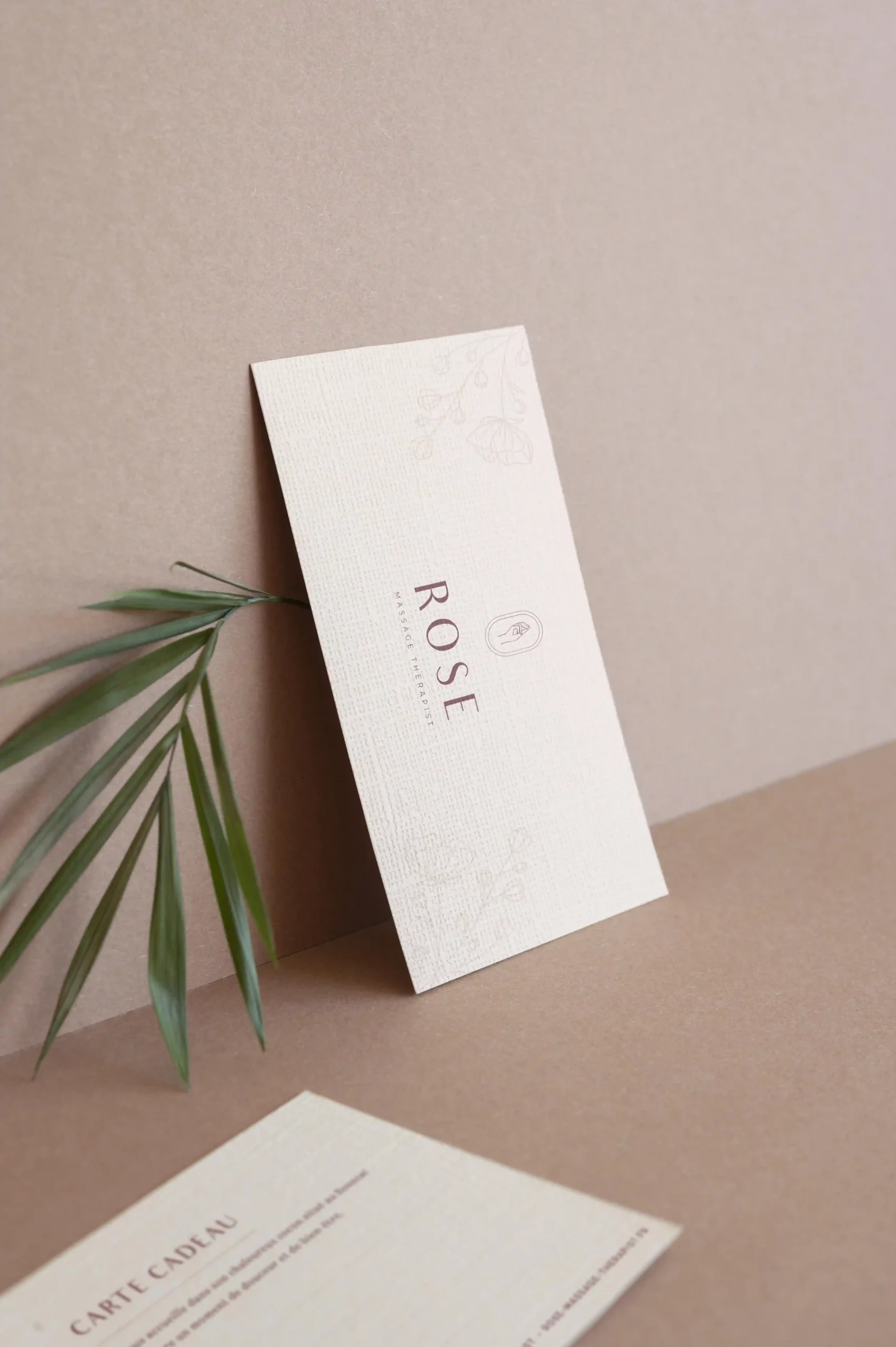 Réalisations de l'Agence Innova pour Rose Massage Therapist