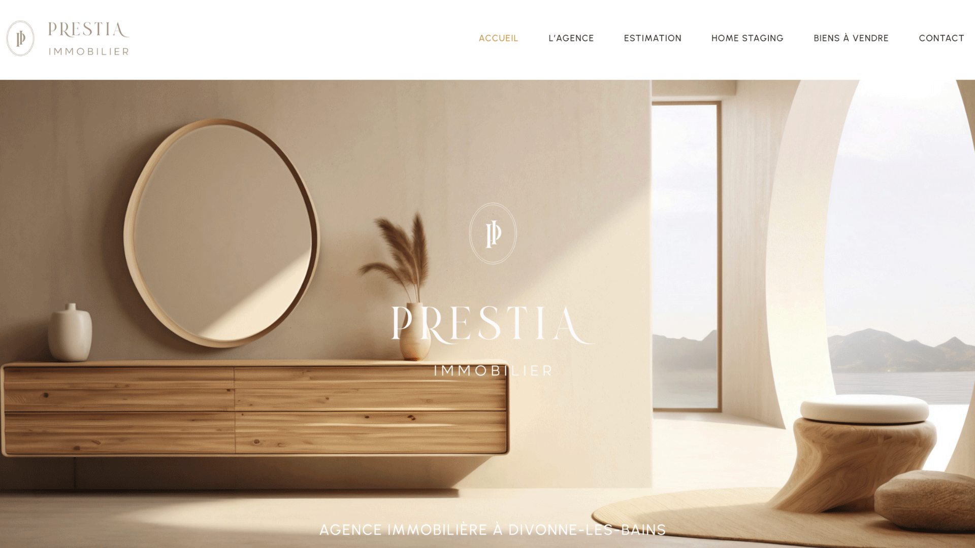 Gif du site internet de Prestia Immobilier